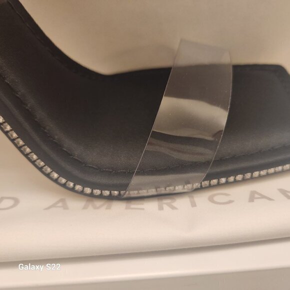 Good American Black Jeweled Heels. NIB. Size Various. - Picture 4 of 10